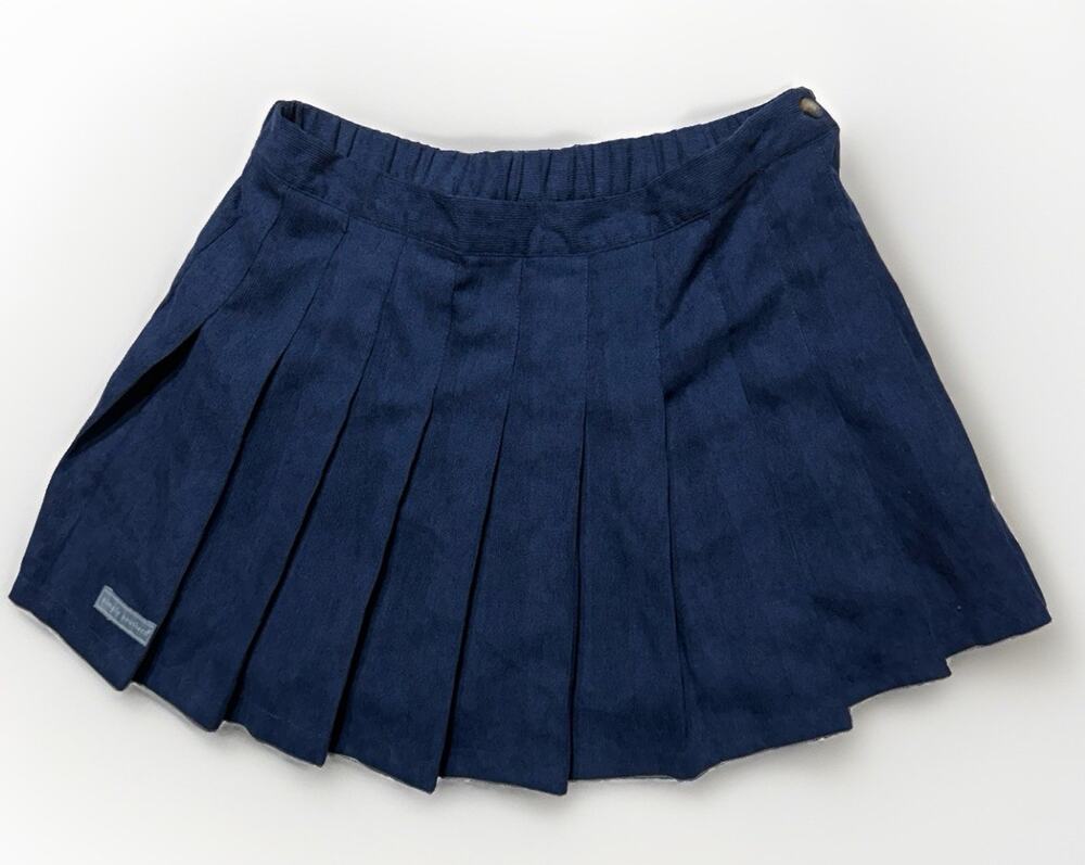 Simply Southern Navy Corduroy Pleated NWOT Skirt E12